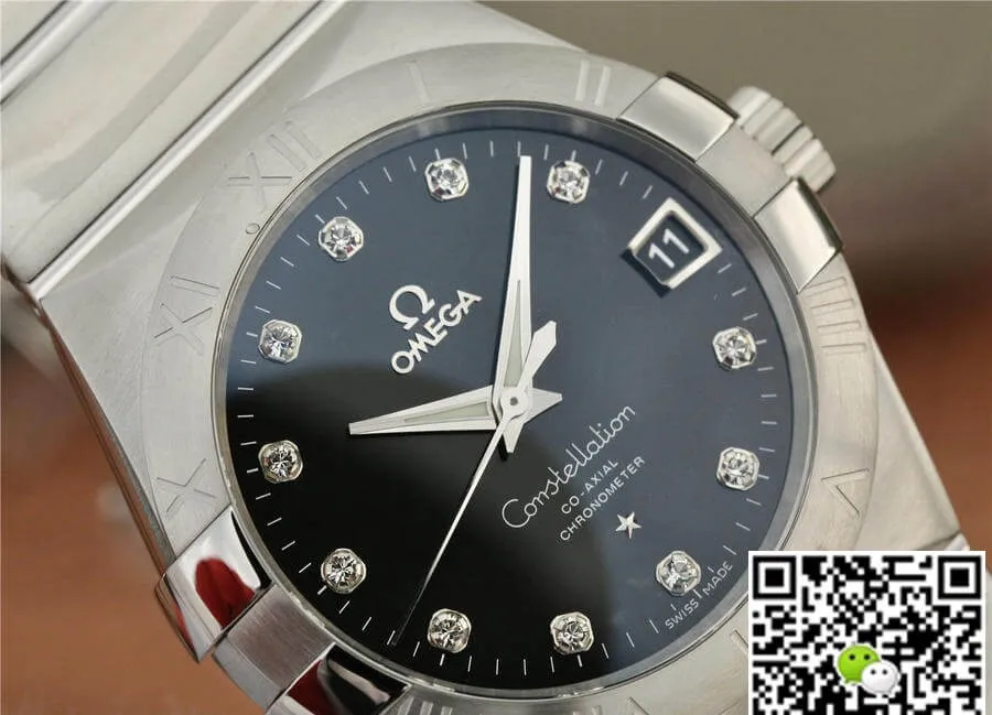 Omega Constellation 123.10.38.21.51.001 VS Factory 1:1 Best Edition Replica Watch Diamond-set Dial